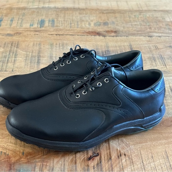 FootJoy Mens GreenJoys Golf Shoes Classic Oxford Shoe Foot Joy Size 10 W - Picture 14 of 14